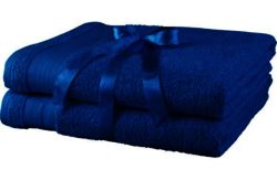 ColourMatch Pair of Bath Sheets - Marina Blue